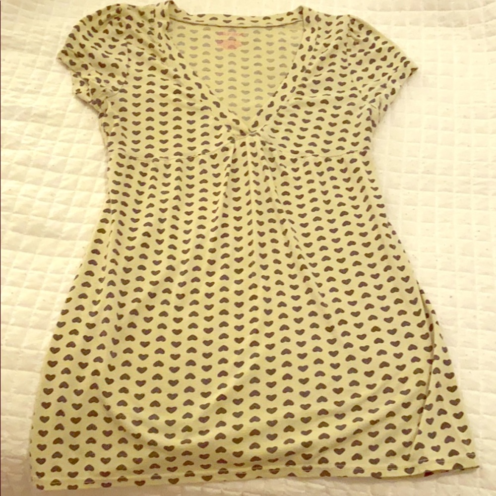 Cute heart print shirt